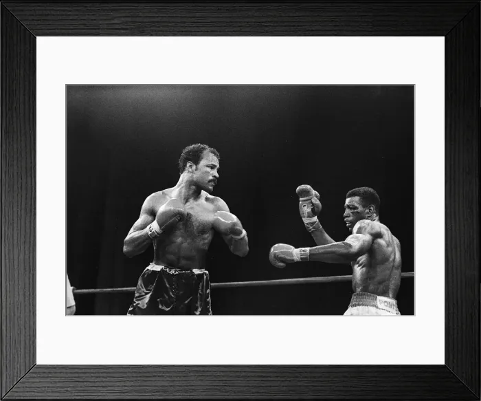 Framed Print : John Conteh vs Matthew Saad Muhammad I. For WBC light-heavyweight title, Steel Pier Framed Print : John Conteh vs Matthew Saad Muhammad I. For WBC light-heavyweight title, Steel Pier