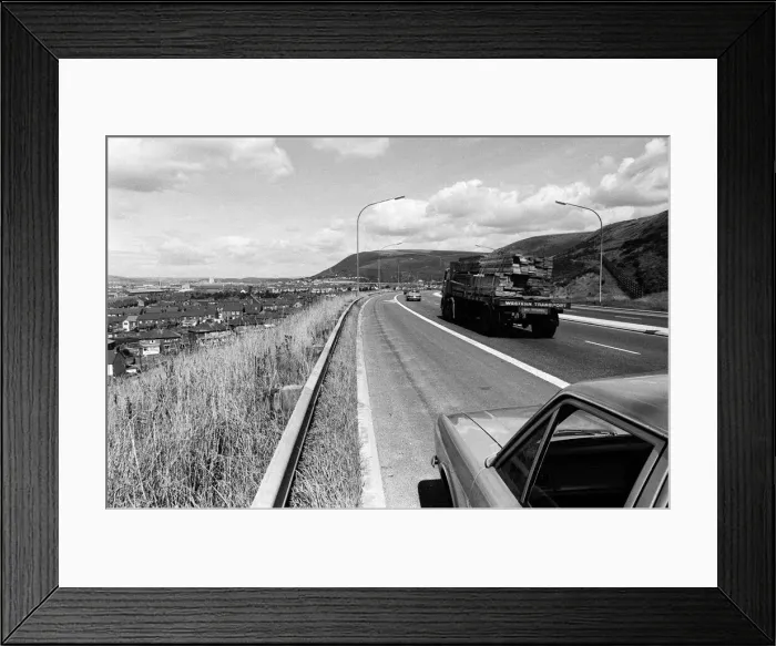 Framed Print : Views of Port Talbot Steelworks, Wales. 7th August 1967 Framed Print : Views of Port Talbot Steelworks, Wales. 7th August 1967