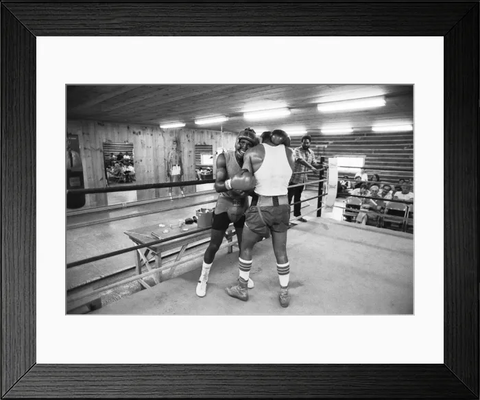 Framed Print : John Conteh vs Matthew Saad Muhammad I. For WBC light-heavyweight title, Steel Pier Framed Print : John Conteh vs Matthew Saad Muhammad I. For WBC light-heavyweight title, Steel Pier