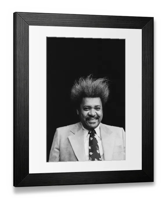 Framed Print : Promotor Don King in Steel Pier, Atlantic City, New Jersey for the fight between John Framed Print : Promotor Don King in Steel Pier, Atlantic City, New Jersey for the fight between John