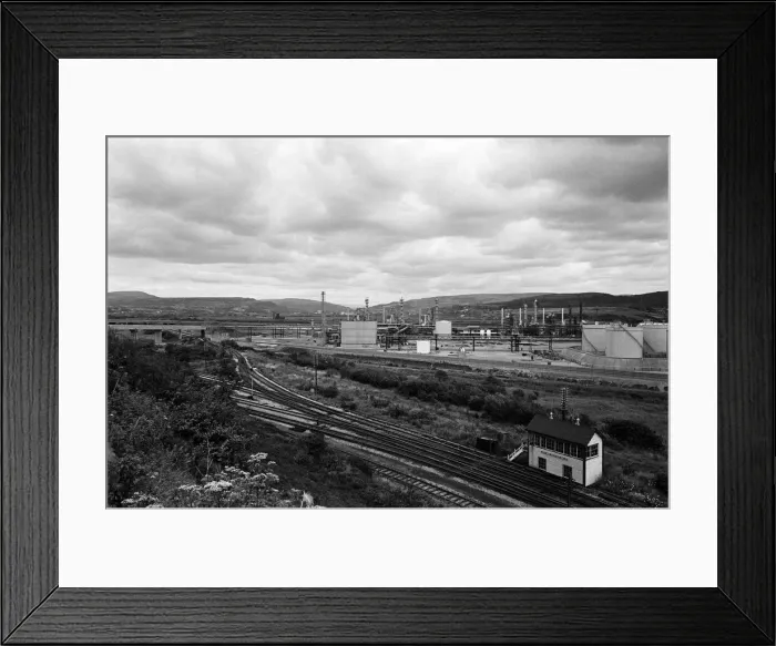 Framed Print : Views of Port Talbot Steelworks, Wales. 7th August 1967 Framed Print : Views of Port Talbot Steelworks, Wales. 7th August 1967