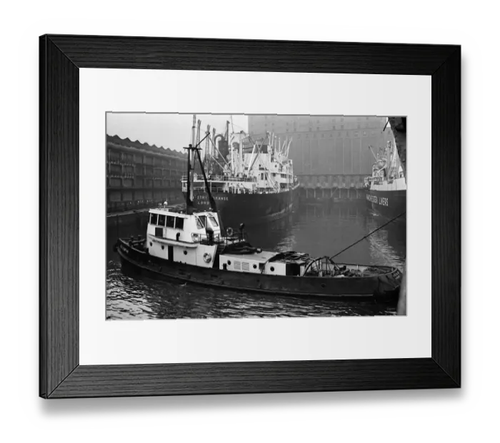 Framed Print : Scenes around Manchester Docks. 12th June 1967
