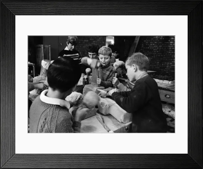 Framed Print : Families at Birminghams Art Centre, in the sculpture section Framed Print : Families at Birminghams Art Centre, in the sculpture section