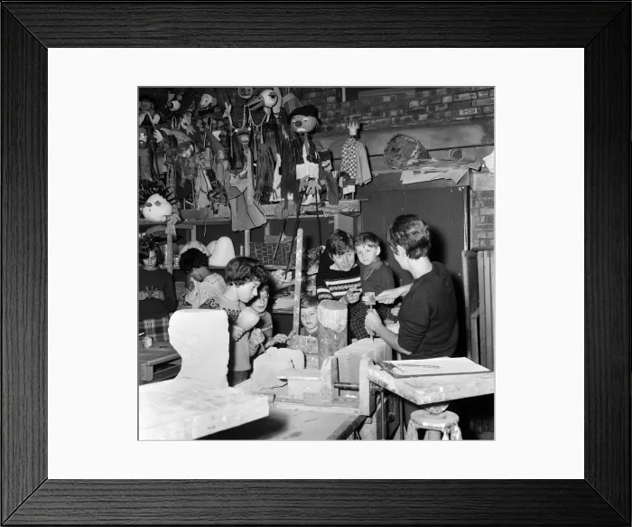 Framed Print : Families at Birminghams Art Centre, in the sculpture section Framed Print : Families at Birminghams Art Centre, in the sculpture section