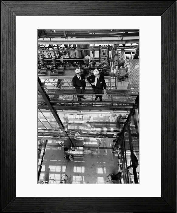 Framed Print : Professor F. Morton and Professor T. Ross at the Chemical Building Framed Print : Professor F. Morton and Professor T. Ross at the Chemical Building
