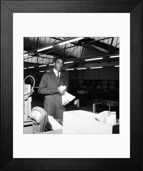 Framed Print : Workers at the Birmingham Mint, Birmingham, West Midlands. October 1967