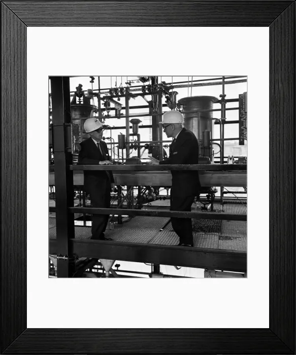 Framed Print : Professor F. Morton and Professor T. Ross at the Chemical Building Framed Print : Professor F. Morton and Professor T. Ross at the Chemical Building