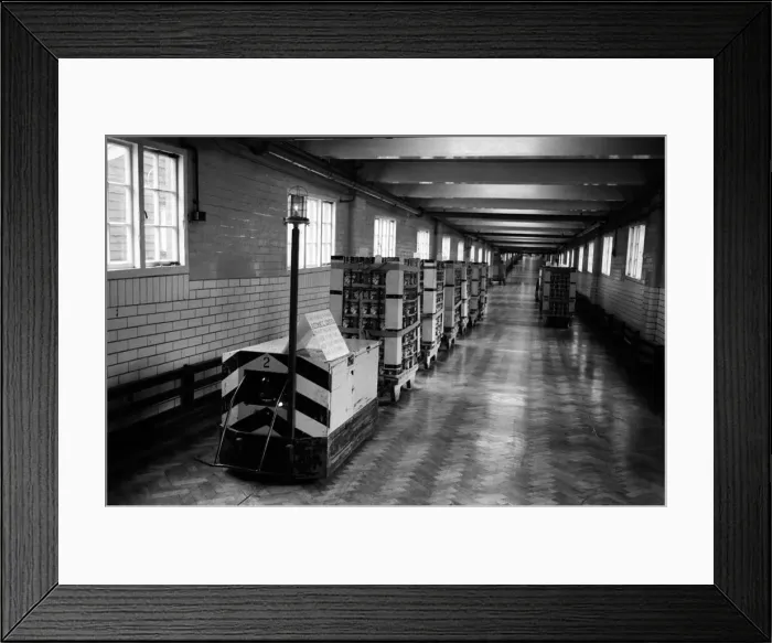 Framed Print : Cadbury s, Bournville, Birmingham, West Midlands. The robot tug which travels around Framed Print : Cadbury s, Bournville, Birmingham, West Midlands. The robot tug which travels around