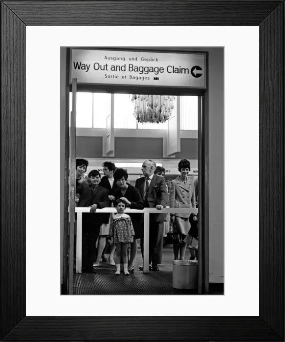 Framed Print : Scenes at Manchester Airport. 13th June 1967 Framed Print : Scenes at Manchester Airport. 13th June 1967