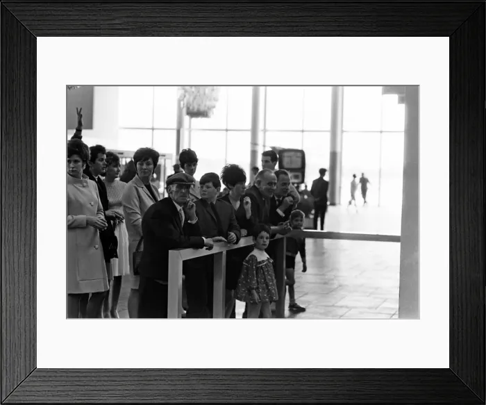 Framed Print : Scenes at Manchester Airport. 13th June 1967 Framed Print : Scenes at Manchester Airport. 13th June 1967