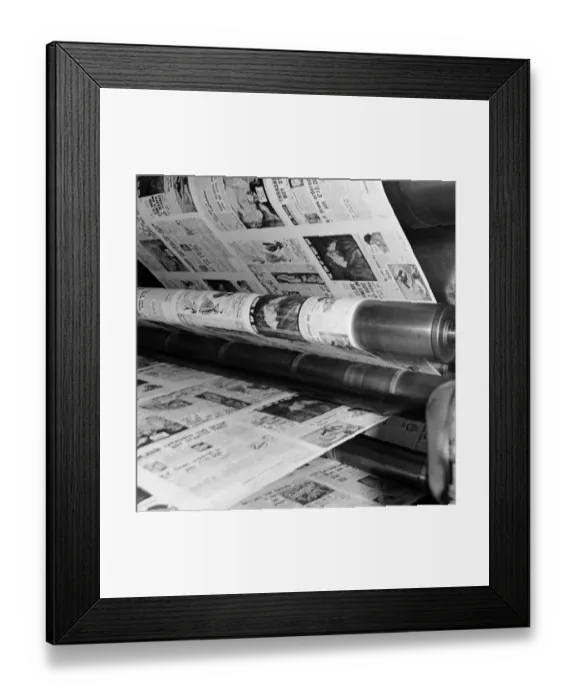 Framed Print : Production of the Daily Mirror newspaper, Geraldine House, Fetter Lane, London Framed Print : Production of the Daily Mirror newspaper, Geraldine House, Fetter Lane, London