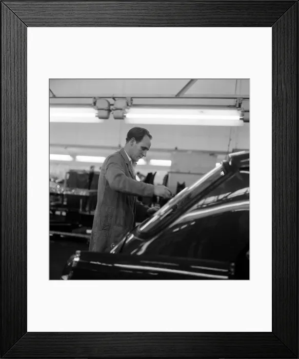 Framed Print : Employees at the BMC works at Longbridge, Birmingham, West Midlands. October 1967 Framed Print : Employees at the BMC works at Longbridge, Birmingham, West Midlands. October 1967