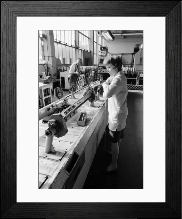 Framed Print : Employees at the BMC works at Longbridge, Birmingham, West Midlands. October 1967 Framed Print : Employees at the BMC works at Longbridge, Birmingham, West Midlands. October 1967