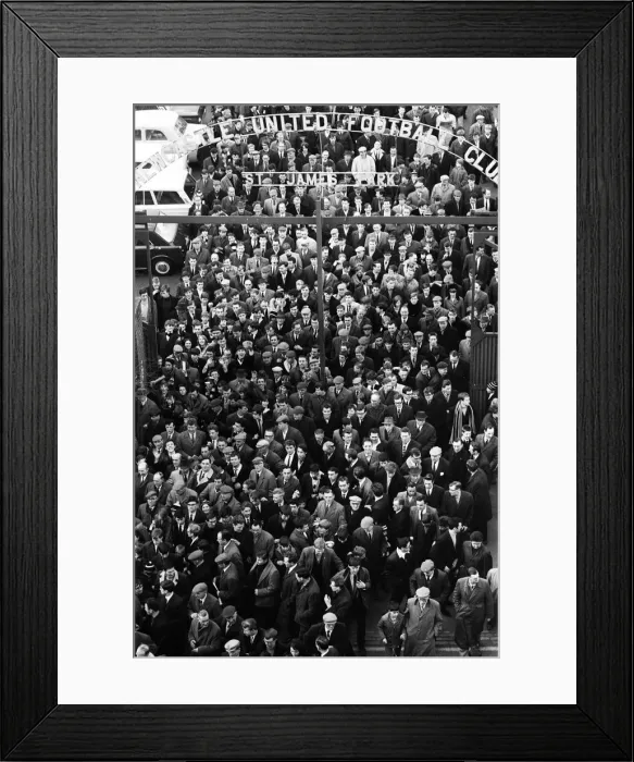 Framed Print : Fans outside St James Park, Newcastle United stadium, Newcastle upon Tyne Framed Print : Fans outside St James Park, Newcastle United stadium, Newcastle upon Tyne