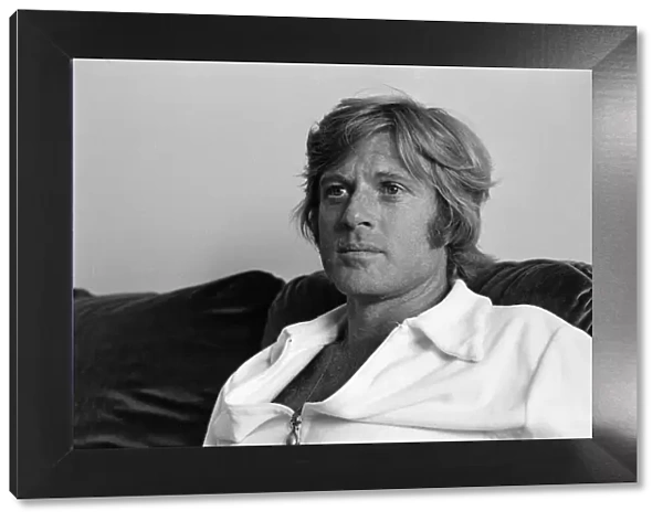 Robert Redford relaxing at his hotel at the Cannes Film Festival. 12th May 1972