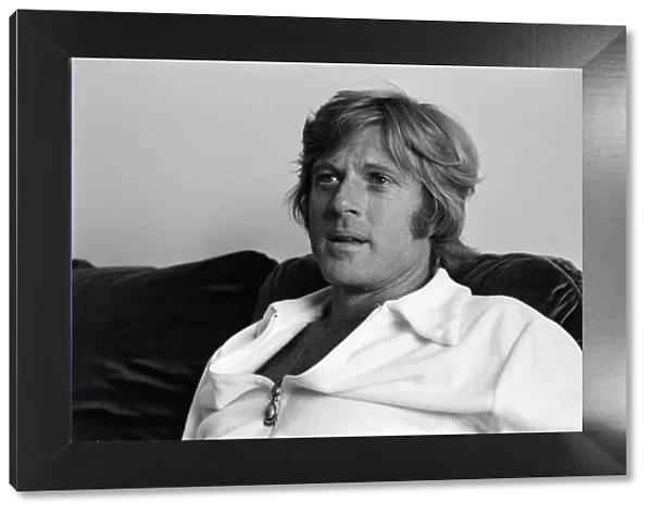 Robert Redford relaxing at his hotel at the Cannes Film Festival. 12th May 1972