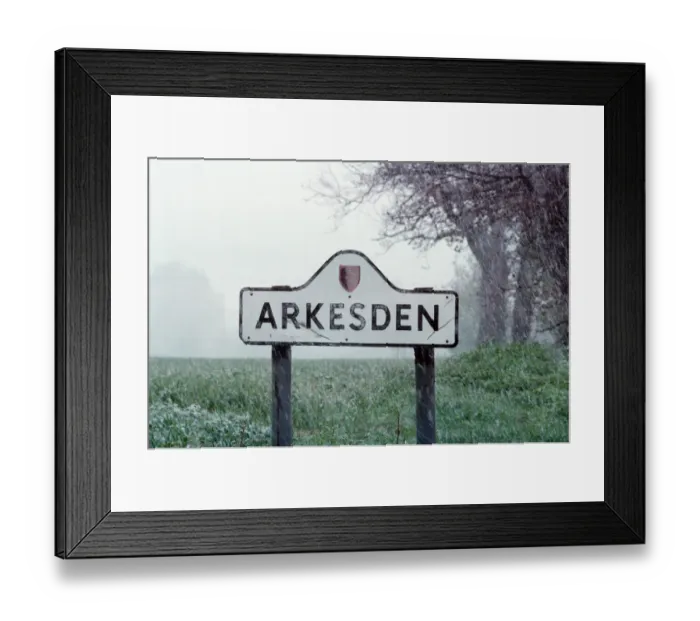 Framed Print : Picture shows the village sign for Arkesden, Essex. This picture forms part of