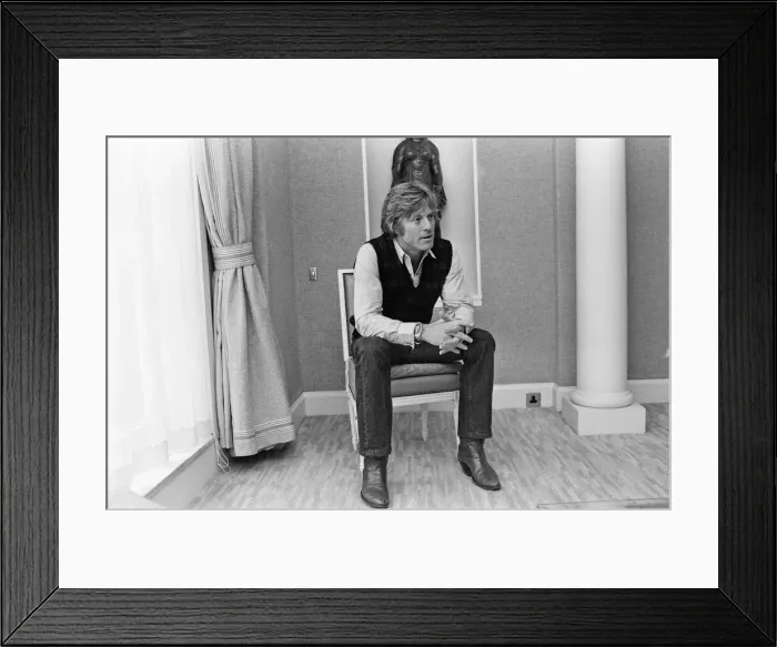 Framed Print : Actor Robert Redford pictured at his London hotel. He is promoting his latest film