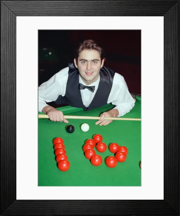 Framed Print : Snooker player Ronnie O Sullivan, pictured the day before his 16th birthday