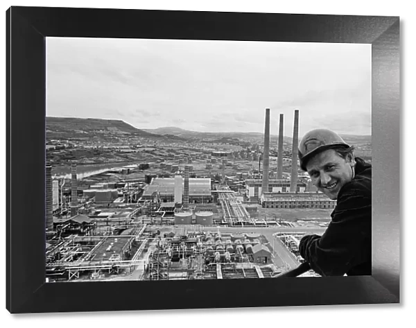 BP Llandarcy oil refinery, Swansea. Richard Kaiser, 24, Chemical Engineer