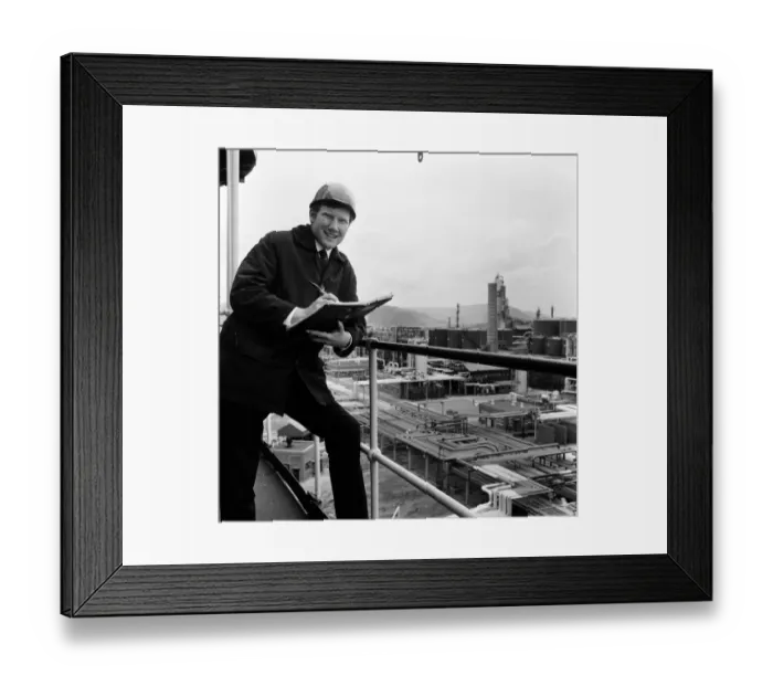 Framed Print : BP Llandarcy oil refinery, Swansea. Richard Kaiser, 24, Chemical Engineer Framed Print : BP Llandarcy oil refinery, Swansea. Richard Kaiser, 24, Chemical Engineer
