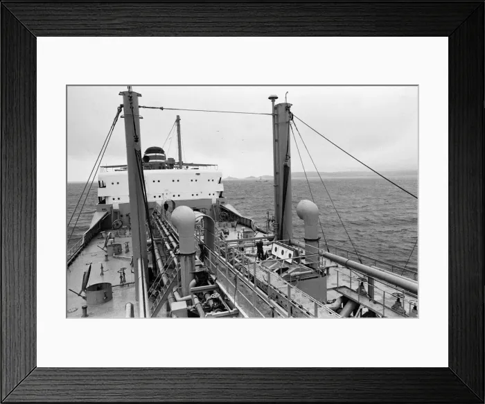 Framed Print : Swansea Docks, Wales. BP Tanker Fulmar enters the docks. 28th July 1967