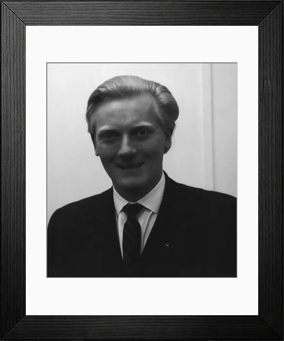 Framed Print : Michael Heseltine Conservative candidate for Coventry North in the 1964 general election Framed Print : Michael Heseltine Conservative candidate for Coventry North in the 1964 general election