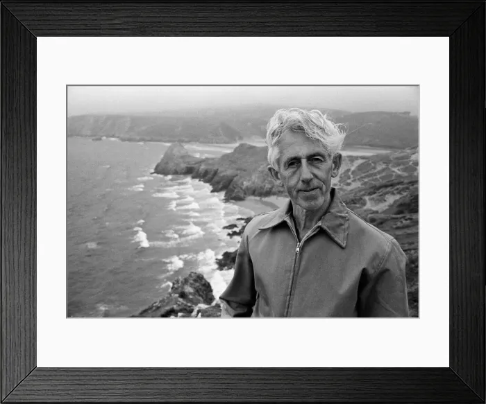 Framed Print : Poet Vernon Watkins on the cliffs near his home in Southgate, Swansea. 28th July 1967 Framed Print : Poet Vernon Watkins on the cliffs near his home in Southgate, Swansea. 28th July 1967
