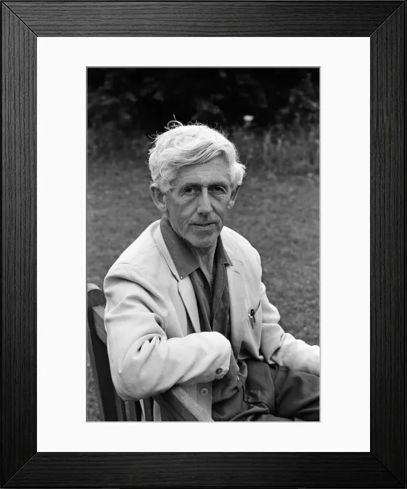 Framed Print : Poet Vernon Watkins at home in Southgate, Swansea. 28th July 1967 Framed Print : Poet Vernon Watkins at home in Southgate, Swansea. 28th July 1967