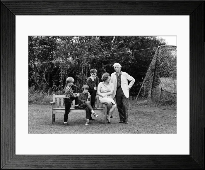 Framed Print : Poet Vernon Watkins at home in Southgate, Swansea, with his wife Gwen Framed Print : Poet Vernon Watkins at home in Southgate, Swansea, with his wife Gwen