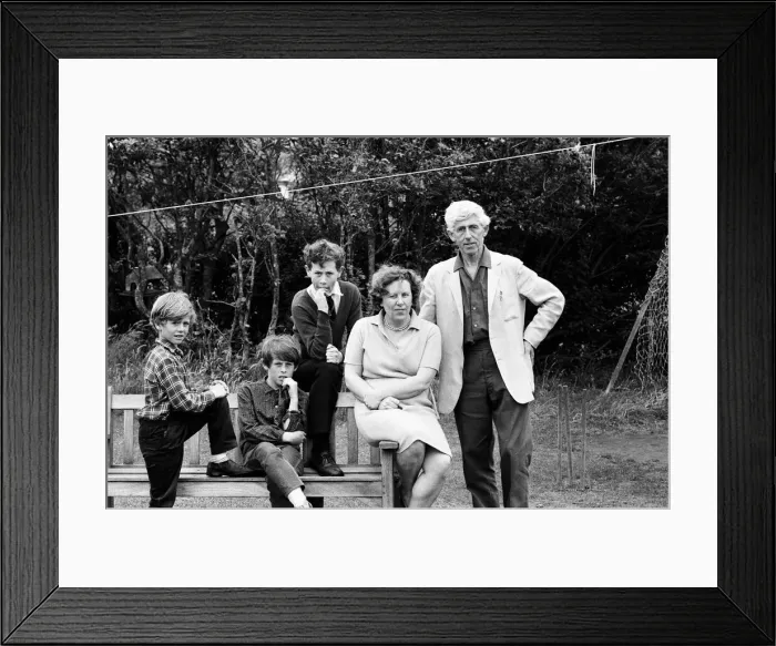 Framed Print : Poet Vernon Watkins at home in Southgate, Swansea, with his wife Gwen Framed Print : Poet Vernon Watkins at home in Southgate, Swansea, with his wife Gwen