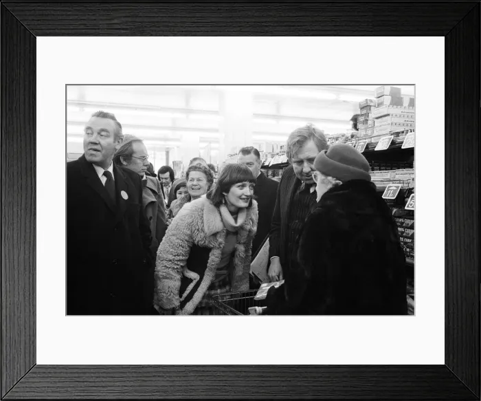 Framed Print : Secretary of State for Prices and Consumer Protection Roy Hattersley was a happy man Framed Print : Secretary of State for Prices and Consumer Protection Roy Hattersley was a happy man
