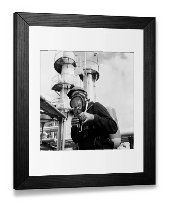 Framed Print : Llandarcy oil refinery. 8th August 1967 Framed Print : Llandarcy oil refinery. 8th August 1967