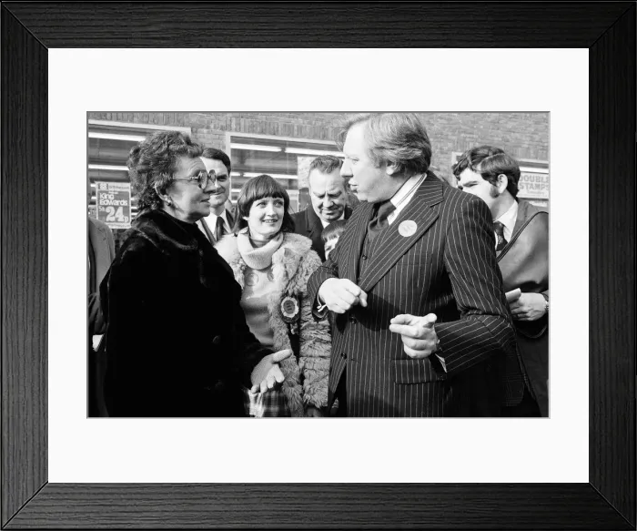 Framed Print : Secretary of State for Prices and Consumer Protection Roy Hattersley was a happy man Framed Print : Secretary of State for Prices and Consumer Protection Roy Hattersley was a happy man