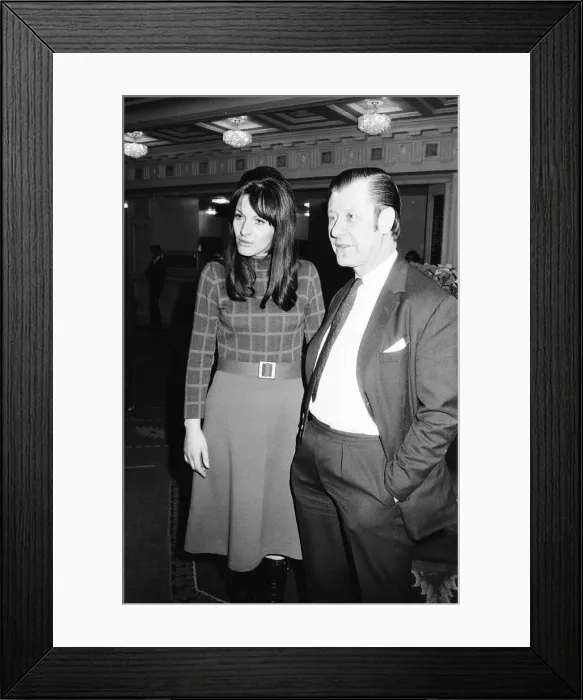 Framed Print : Julia and Eric Morley, British TV host and the founder of the Miss World pageant