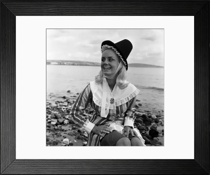 Framed Print : Miss Swansea 1966 Judy Radford, aged 19, in traditional Welsh costume. 31st July 1967 Framed Print : Miss Swansea 1966 Judy Radford, aged 19, in traditional Welsh costume. 31st July 1967