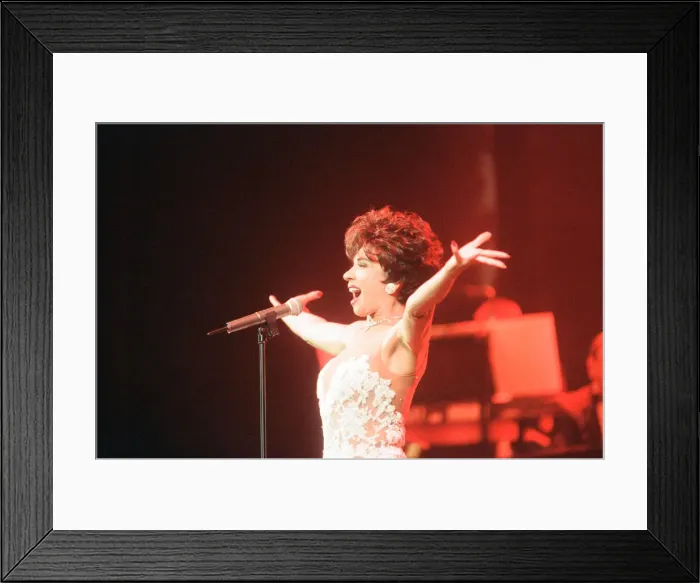 Framed Print : An Audience with Shirley Bassey, Television Special at the Empire Theatre, Liverpool Framed Print : An Audience with Shirley Bassey, Television Special at the Empire Theatre, Liverpool