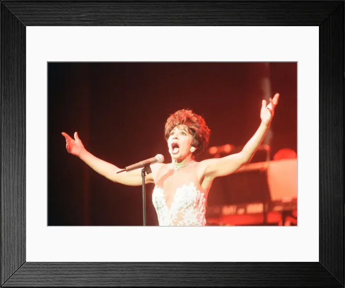 Framed Print : An Audience with Shirley Bassey, Television Special at the Empire Theatre, Liverpool Framed Print : An Audience with Shirley Bassey, Television Special at the Empire Theatre, Liverpool