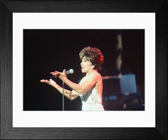 Framed Print : An Audience with Shirley Bassey, Television Special at the Empire Theatre, Liverpool Framed Print : An Audience with Shirley Bassey, Television Special at the Empire Theatre, Liverpool
