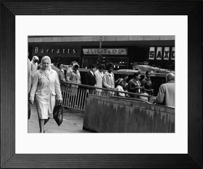 Framed Print : General scenes around the Bull Ring centre in Birmingham, West Midlands. 4th October 1967 Framed Print : General scenes around the Bull Ring centre in Birmingham, West Midlands. 4th October 1967