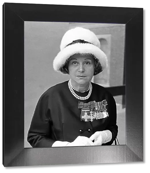 Odette Hallowes GC, MBE, LdH, seen here at the Guards Chapel