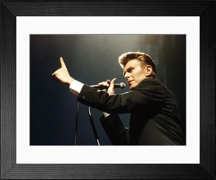Framed Print : David Bowie in concert at Milton Keynes - August 1990 (90  /  7023)