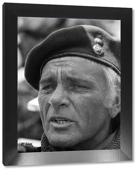 Richard Burton on the set of The Wild Geese in Northern Transvaal, South Africa