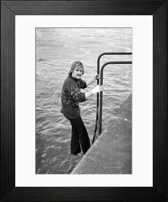 Framed Print : Davy Jones who saved a man from the Tees River. 1975 Framed Print : Davy Jones who saved a man from the Tees River. 1975
