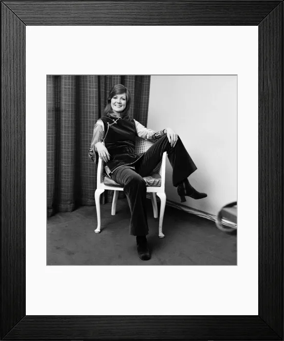 Framed Print : Cilla Black, who is playing Aladdin at the Palladium, tries on her costume for the first Framed Print : Cilla Black, who is playing Aladdin at the Palladium, tries on her costume for the first