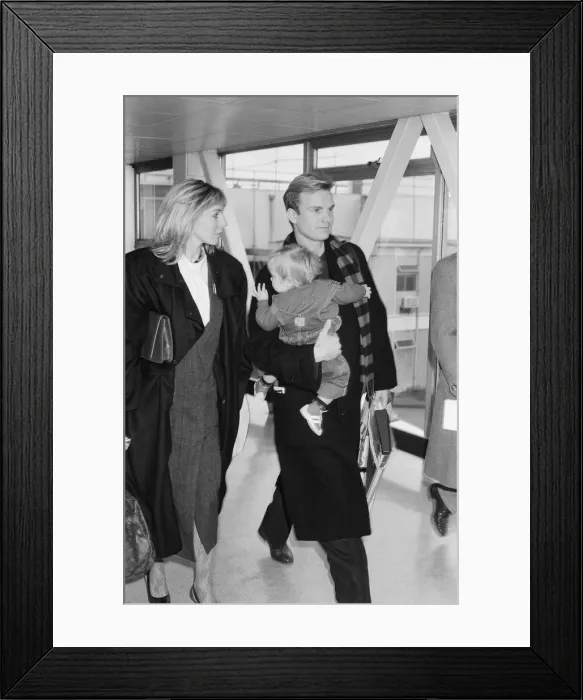 Framed Print : Sting (real name Gordon Sumner) arrives at London Heathrow Airport to fly to Miami