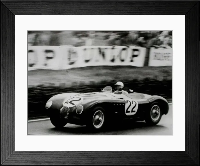 Framed Print : Stirling Moss 6. 11 / 06 / 01Filer of Stirling Moss at the wheel of Jaguar C type Framed Print : Stirling Moss 6. 11 / 06 / 01Filer of Stirling Moss at the wheel of Jaguar C type