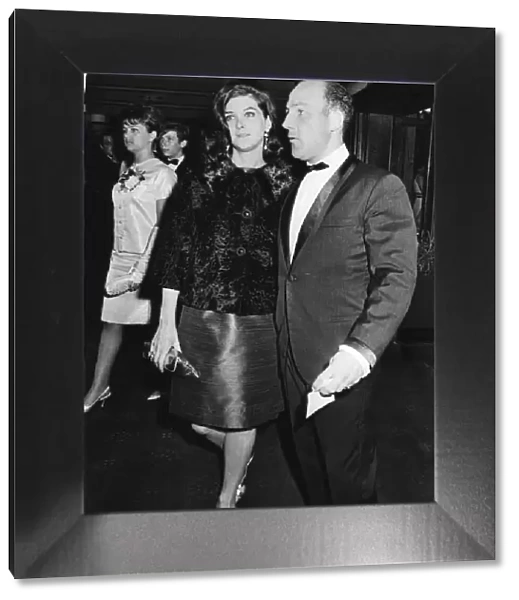 Stirling Moss and wife Elaine at film premiere - August 1966 -----