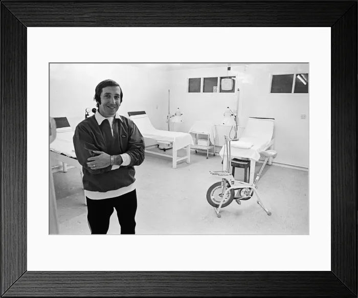 Framed Print : Jimmy Headridge, Trainer, Middlesbrough Football Club at Ayresome Park, April 1974