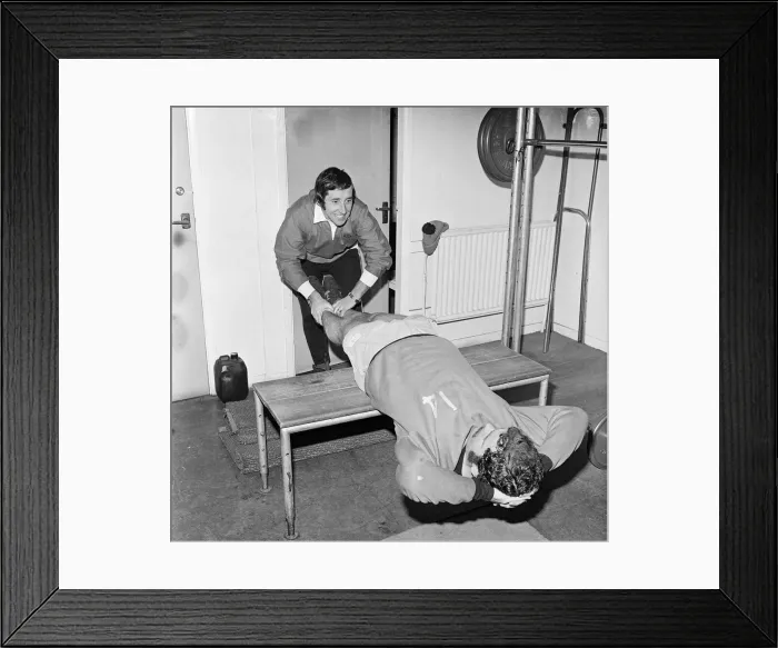 Framed Print : Jimmy Headridge, Trainer, Middlesbrough Football Club at Ayresome Park, April 1974